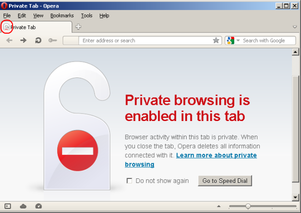 Private Tab Private Tab